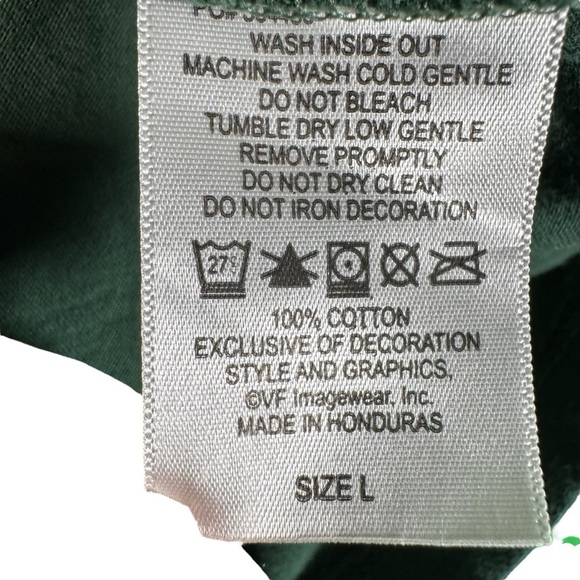 Vintage Green Bay Packers Shirt Womens Large Green Short Sleeve NFL - Picture 6 of 9